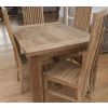 1.2m Reclaimed Teak Taplock Dining Table with 4 Vikka Chairs - 2